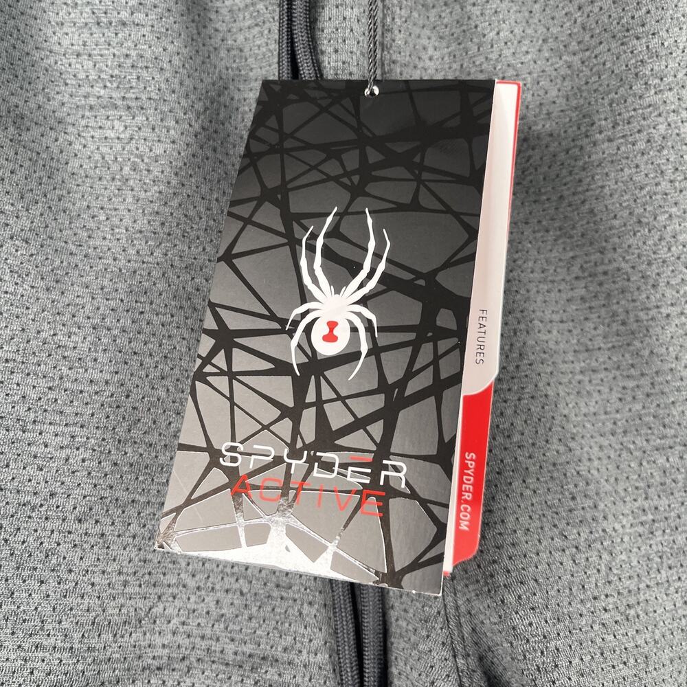 Spyder Active Sweat Pants Mens Medium Gray Stretch Quick Dry Draw String New NWT - Picture 2 of 13